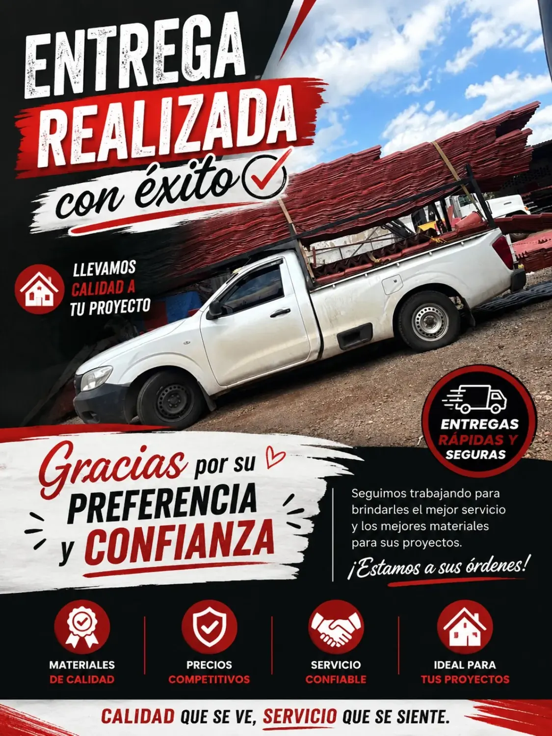 Pedidos entregados a clientes